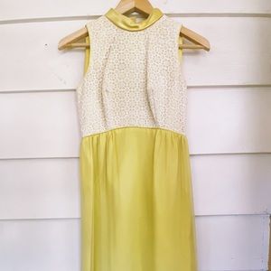 vintage 60s handmade bridesmaids wedding prom dress sz s/m gogo hippie boho